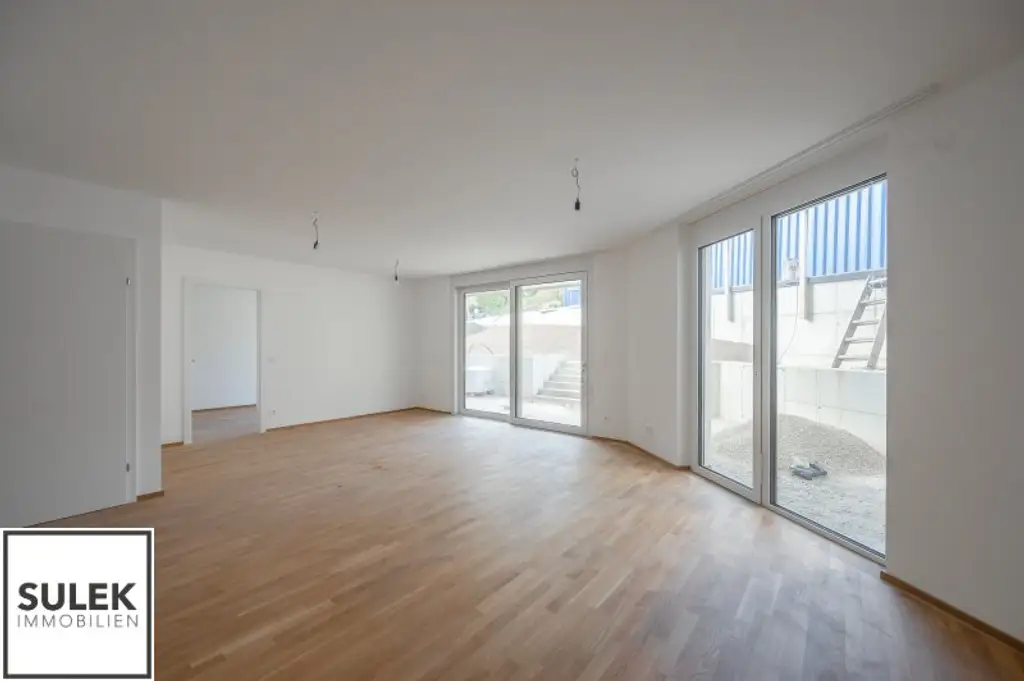 Wohnen in der SCHEFFERGASSE 4: durchgestreckte 4 Zimmer Wohnung mit Terrasse und Garten - Erstbezug ab Q1/2026!