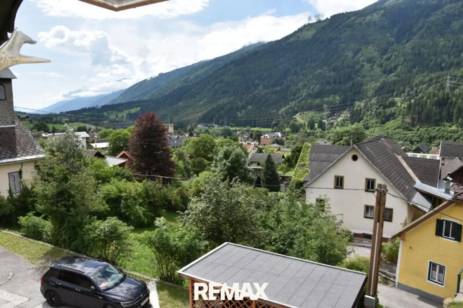 Blick aus dem Dachboden