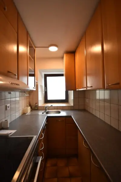 Küche - Kleines 2 Zimmer Appartement mit PKW-Stellplatz Miete Grödig Salzburg