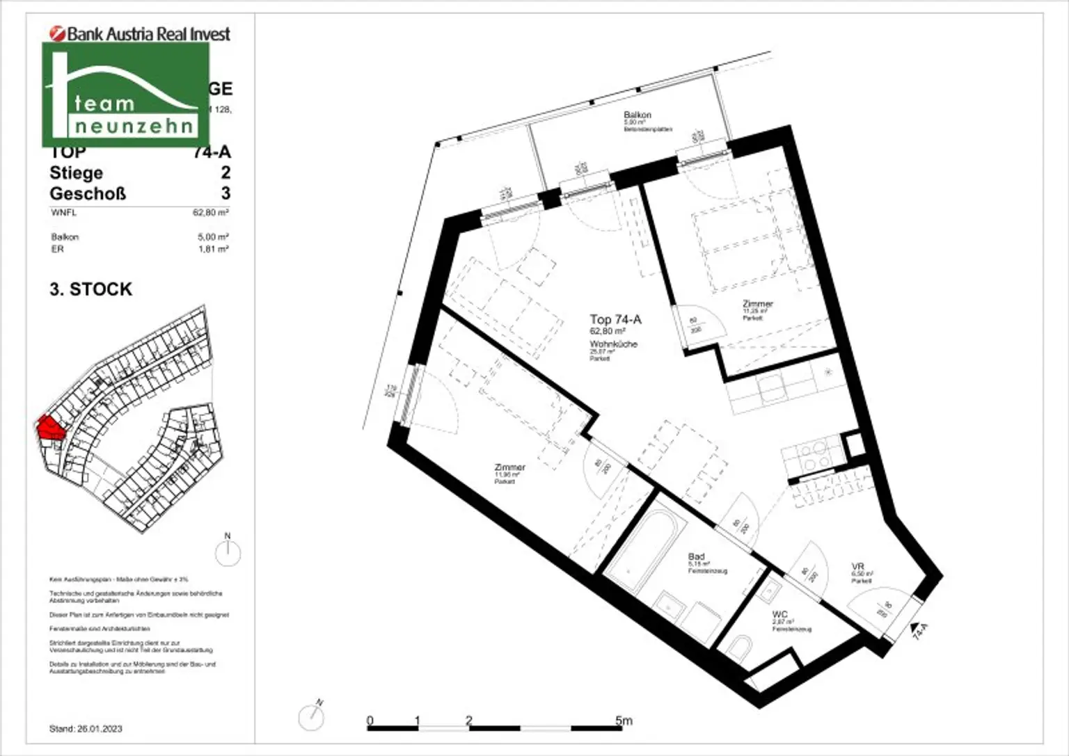 Lichtdurchflutete 3-Zimmer Wohnung in 1220 Wien - ab 01.10.2025 verfügbar!