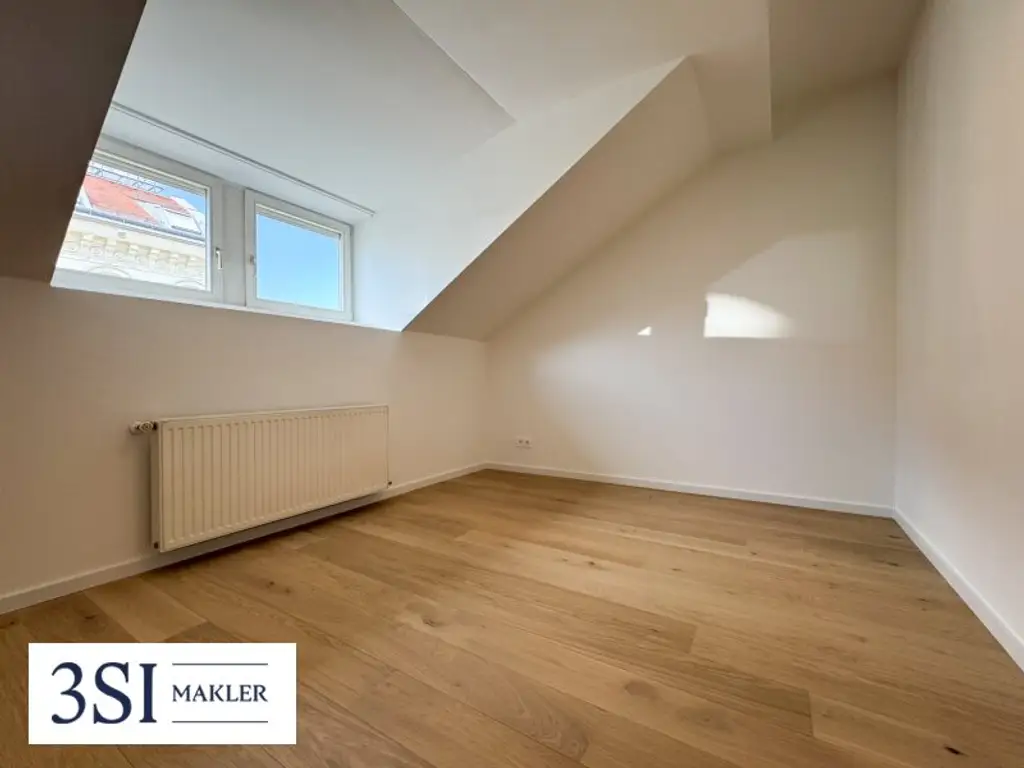 Top sanierte Dachgeschoßwohnung mit Terrasse und Grünblick – Nahe Kutschkermarkt