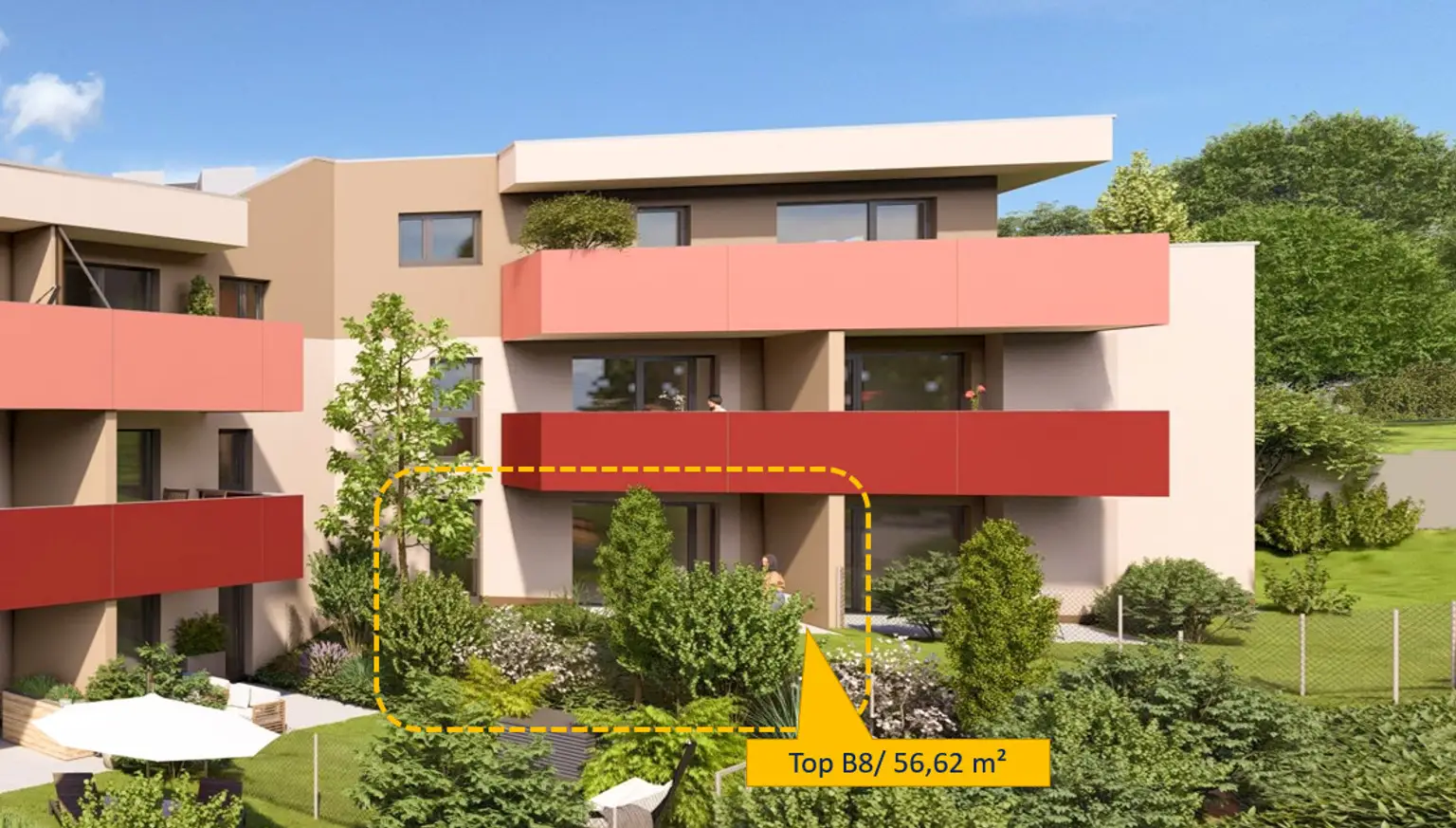 Sonnige 2Zi Gartenwohnung in den STADTTERRASSEN PEUERBACH - provisionsfrei!  ** JETZT FRÜHKÄUFER-RABATT!**
