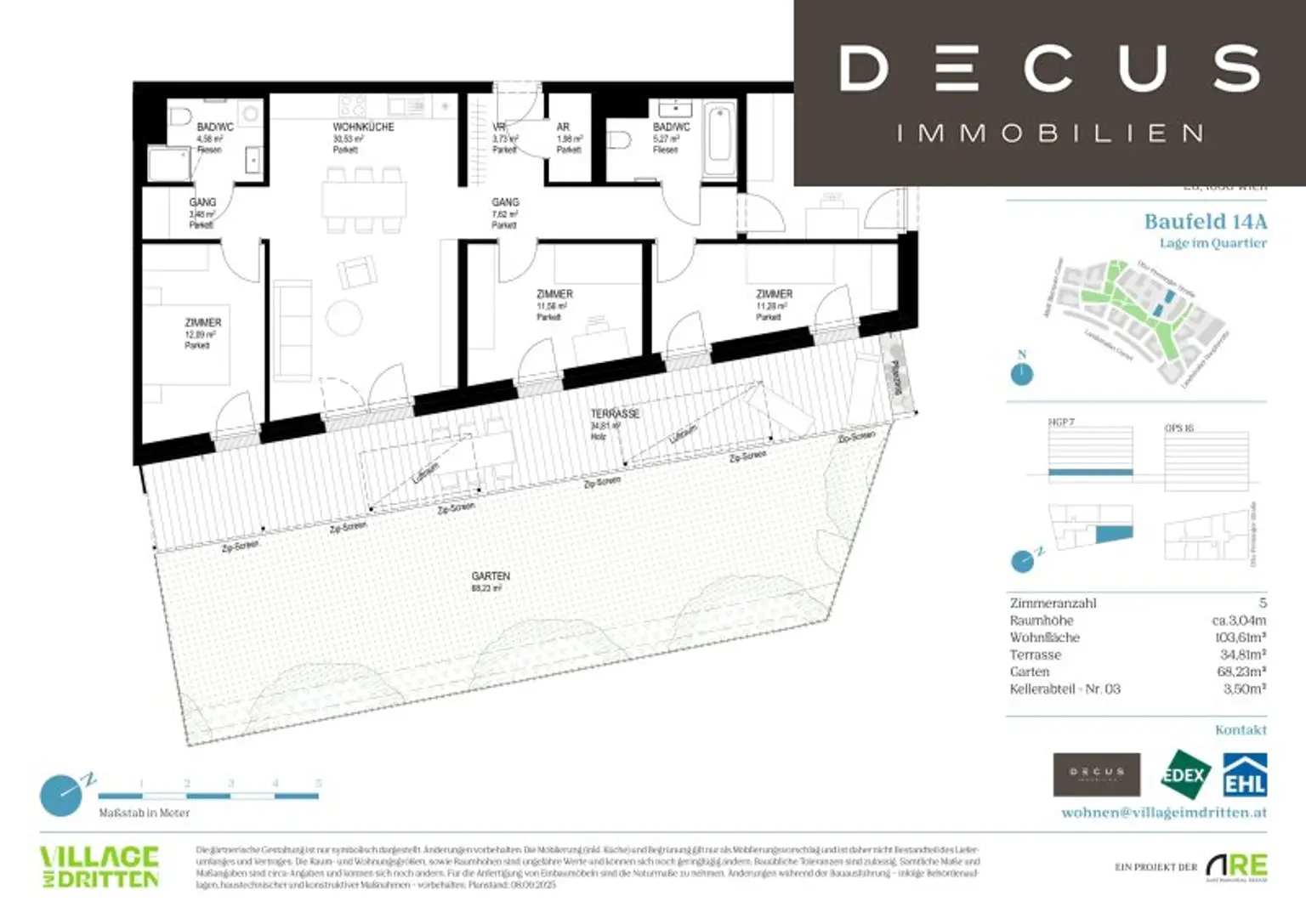 | NATÜRLICH DRAUSSEN | BAUFELD 14A | EIGENNUTZER | FERTIGSTELLUNG 2027 | VILLAGE IM DRITTEN