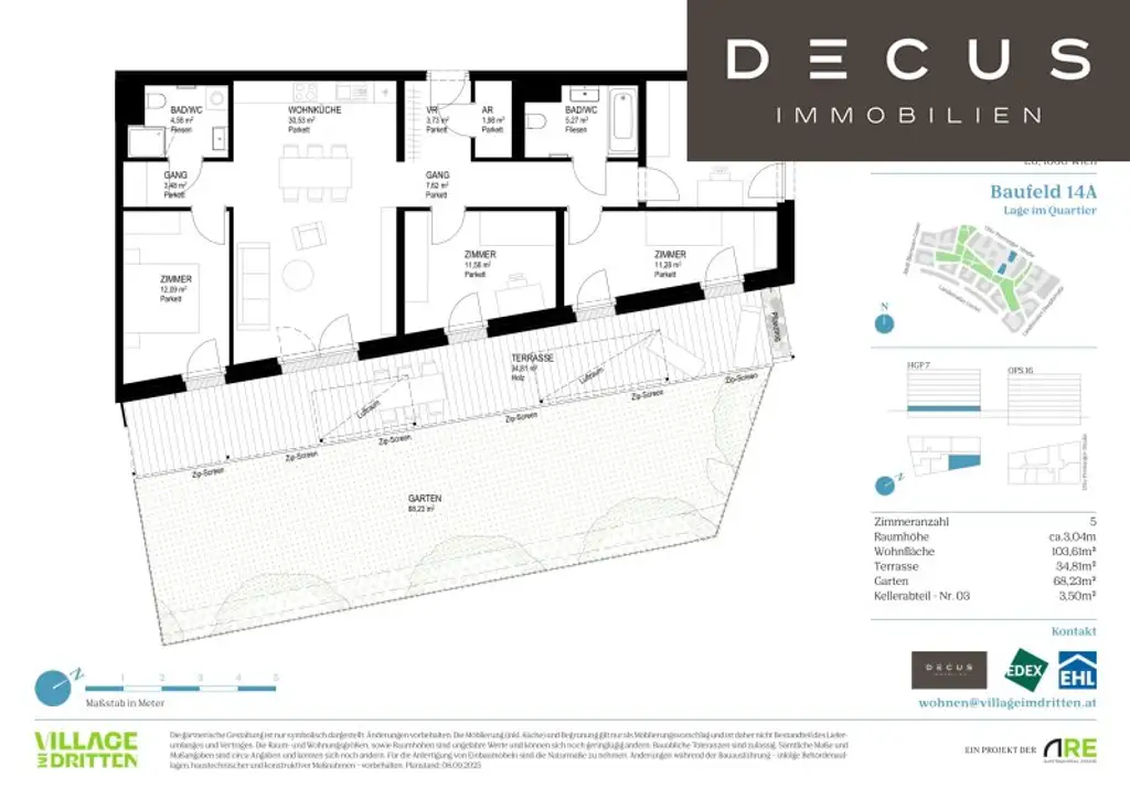 | NATÜRLICH DRAUSSEN | BAUFELD 14A | EIGENNUTZER | FERTIGSTELLUNG 2027 | VILLAGE IM DRITTEN