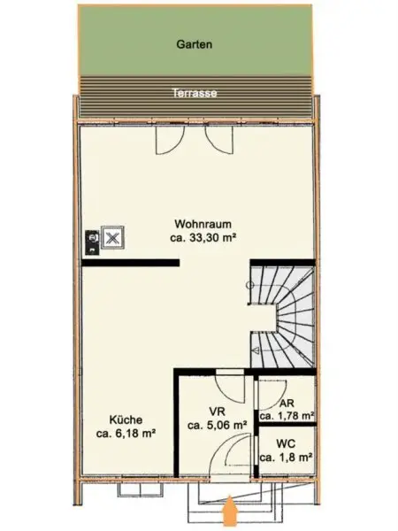 Entzückendes Reihenhaus mit Terrasse und Garten im Süden Purkersdorfs