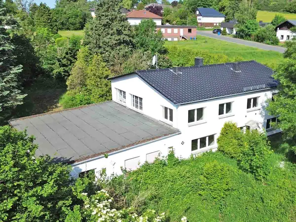 Mehrfamilienhaus auf großem Grundstück mit vielseitigen Nutzungsmöglichkeiten in Driedorf!