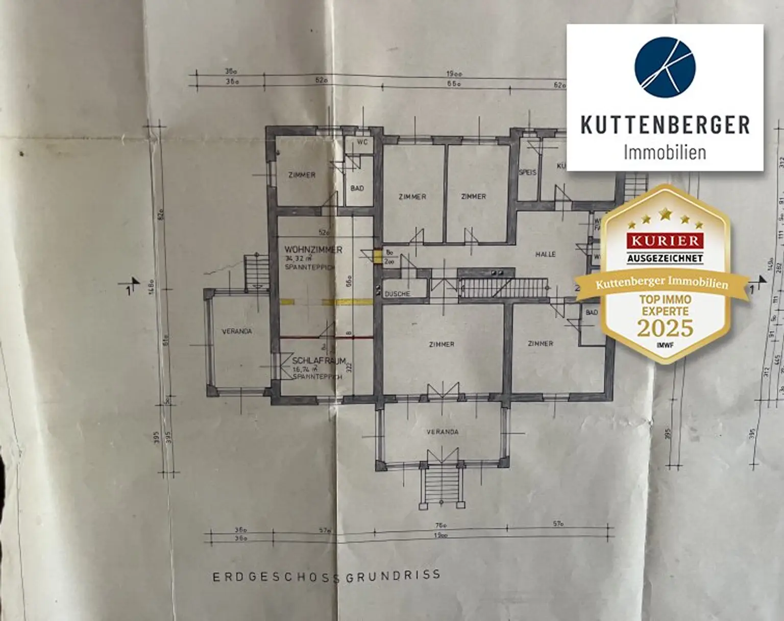 Historisches Herrenhaus im Villenviertel von Baden: ca.450m² WF mit Grundfläche von 1873qm und 17 Zimmern zum Sanieren! (V2 & Schut