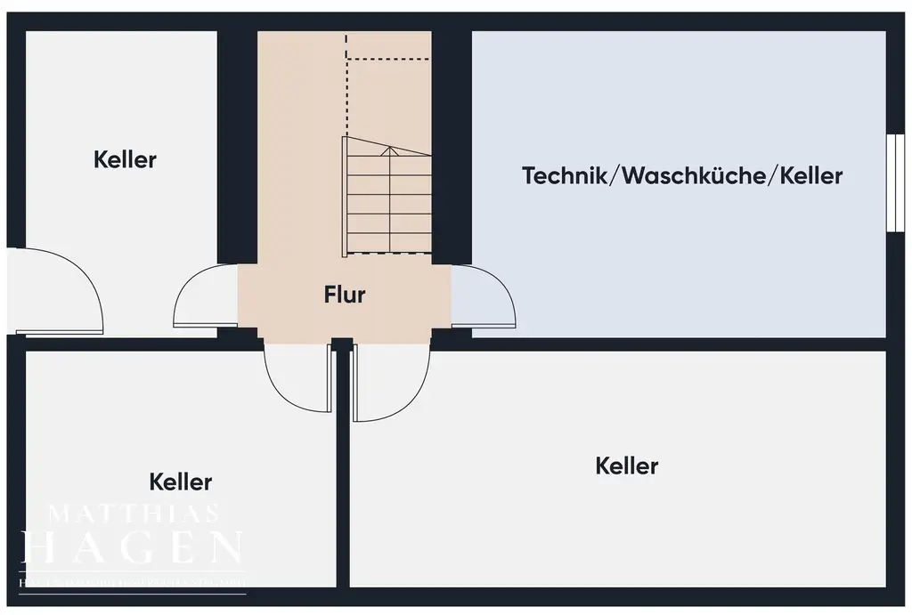 Grundriss Keller ohne Maßstab