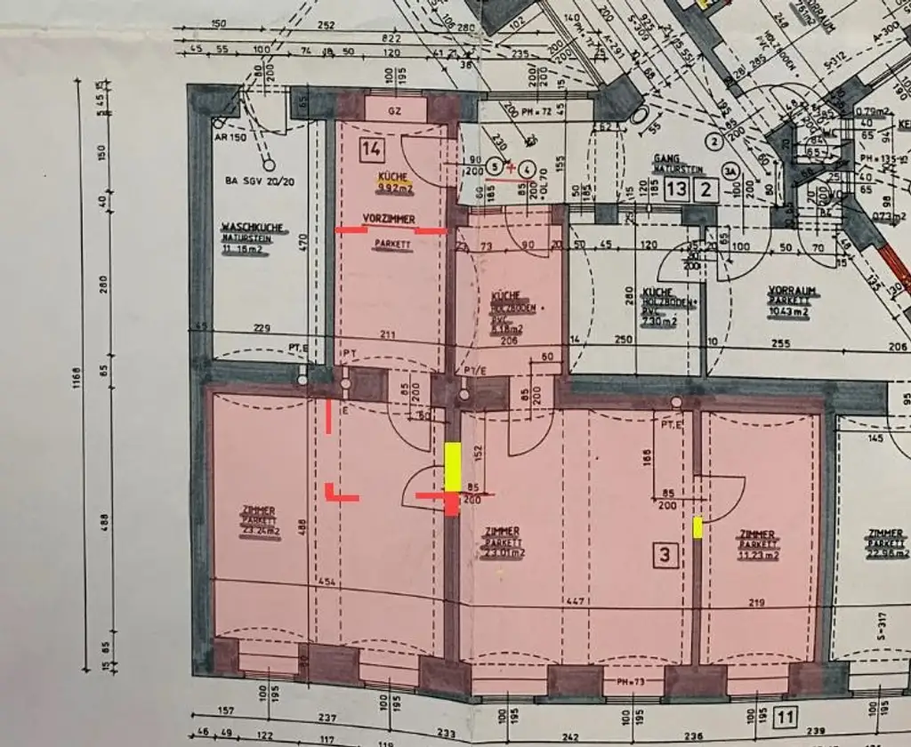 Unbefristet vermietete 3 Zimmer Wohnung
Top Lage im 8. Bezirk
