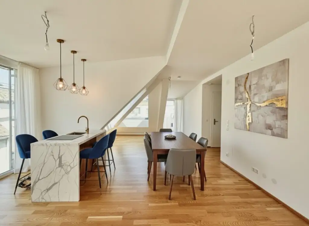 BELGHOFERHAUS 42 - Exklusive 3-Zimmer Penthousewohnung mit direktem Liftzugang und Klimageräten sowie eigener Dachterrasse