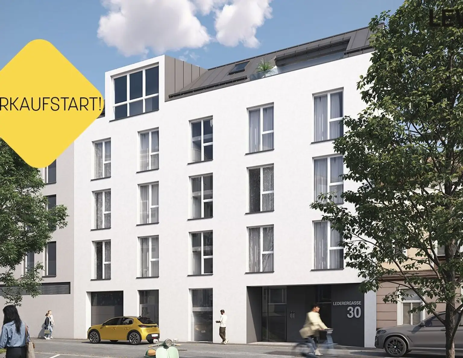 L30. DAS LEDERERHAUS - Top 09 - Kompakte Stadtwohnung mit großem Balkon
