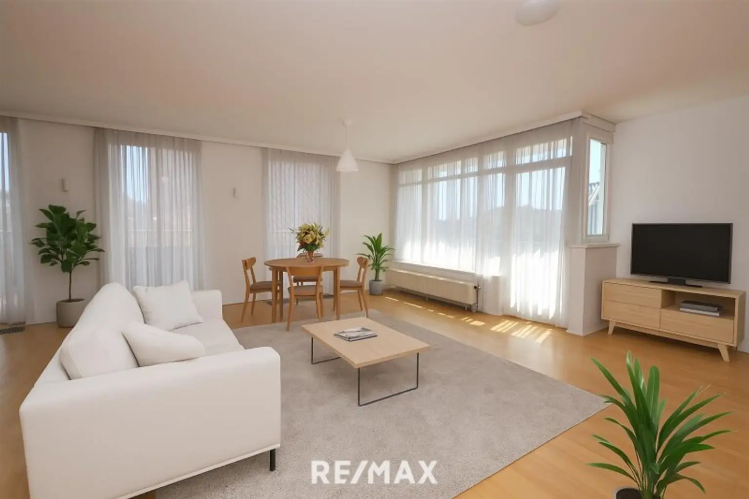 Wohnzimmer (virtuell eingerichtet)