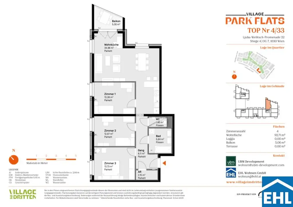Parknähe und Urbanität – Ihr Anlageobjekt bei den PARK FLATS