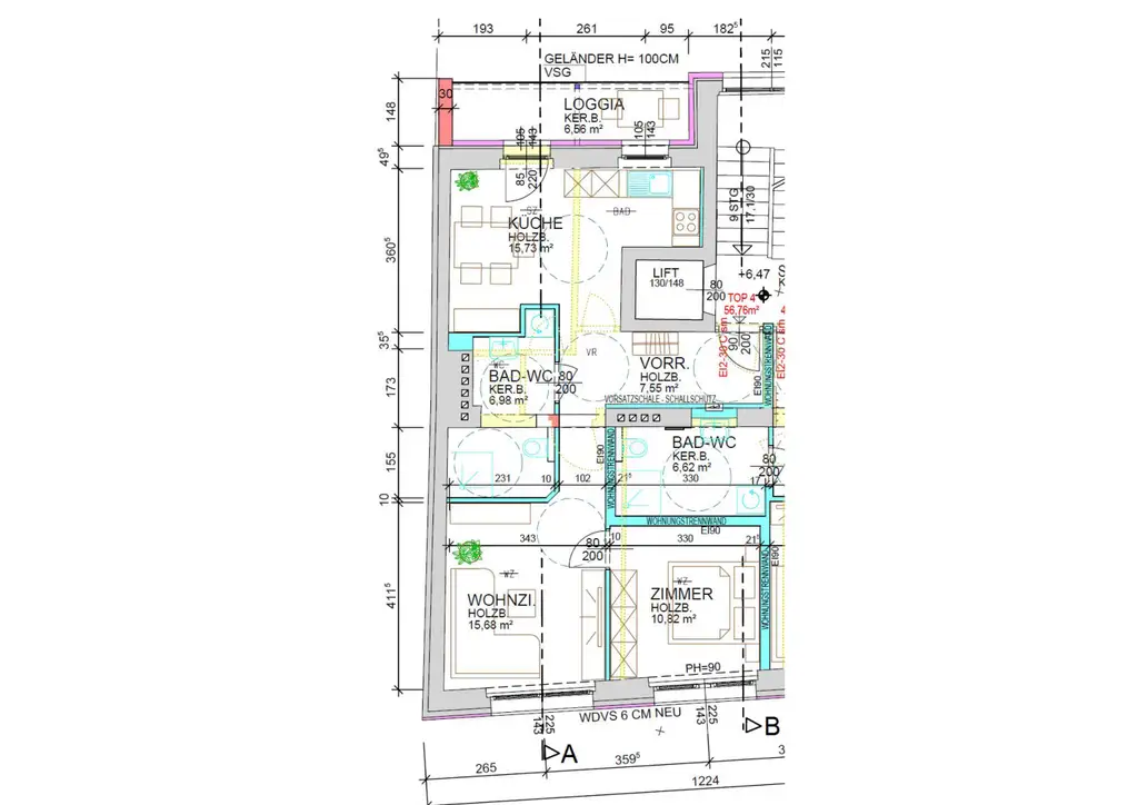 Barrierefreie Wohnung mit Loggia im Zentrum von Amstetten