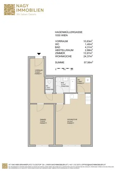 Ab 15. Dezember! Nahe U3! Zentrale 2-Zimmer-Wohnung inkl. Stellplatz zu vermieten!