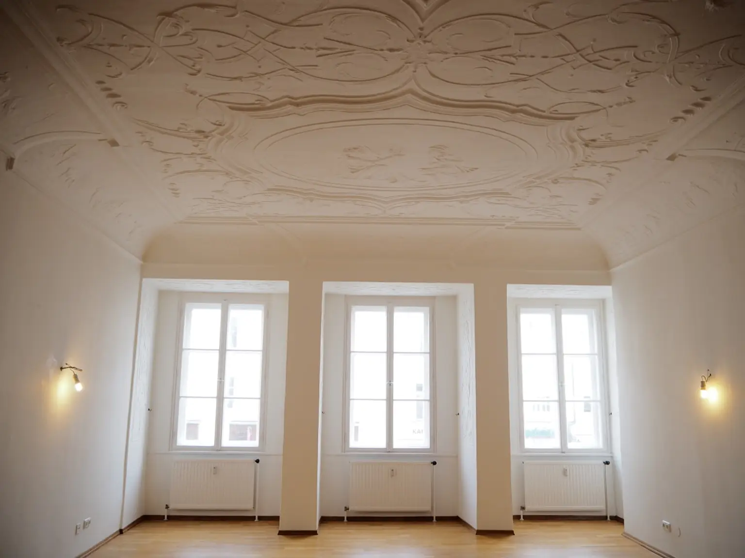 Elegante Loft-Wohnung mit Stuckdecken & Intarsientüren