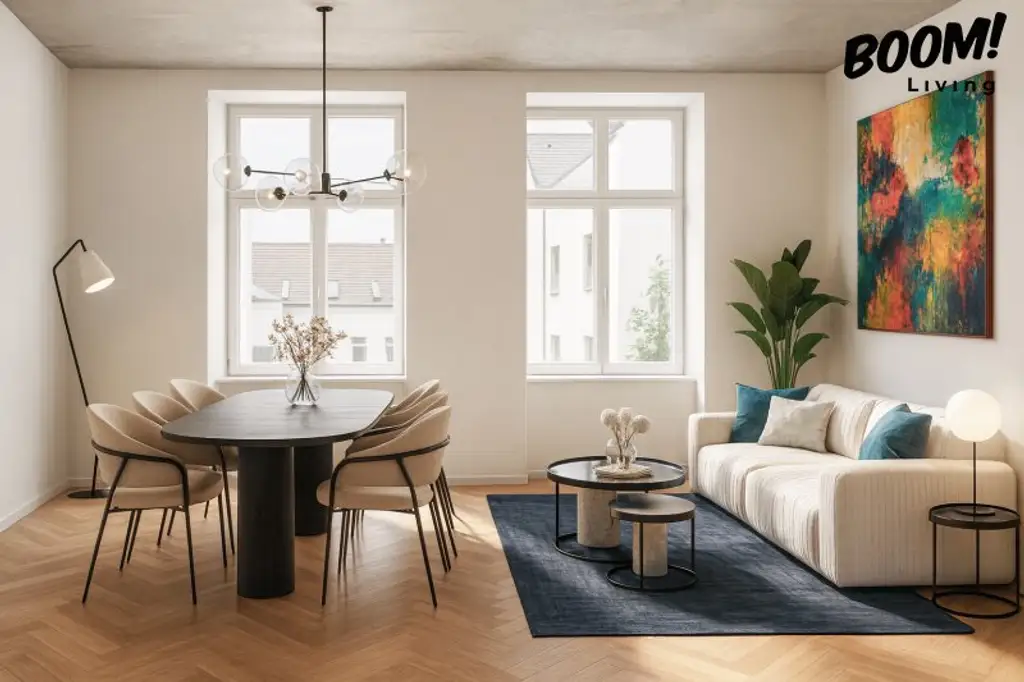 Revitalisierter Altbau // Hochwertige Ausstattung und nachhaltige Haustechnik mit Luft-Wasser-Wärmepumpe.