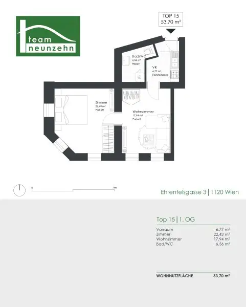 Charmanter Altbau in Toplage – Ehrenfelsgasse 3, 1120 Wien