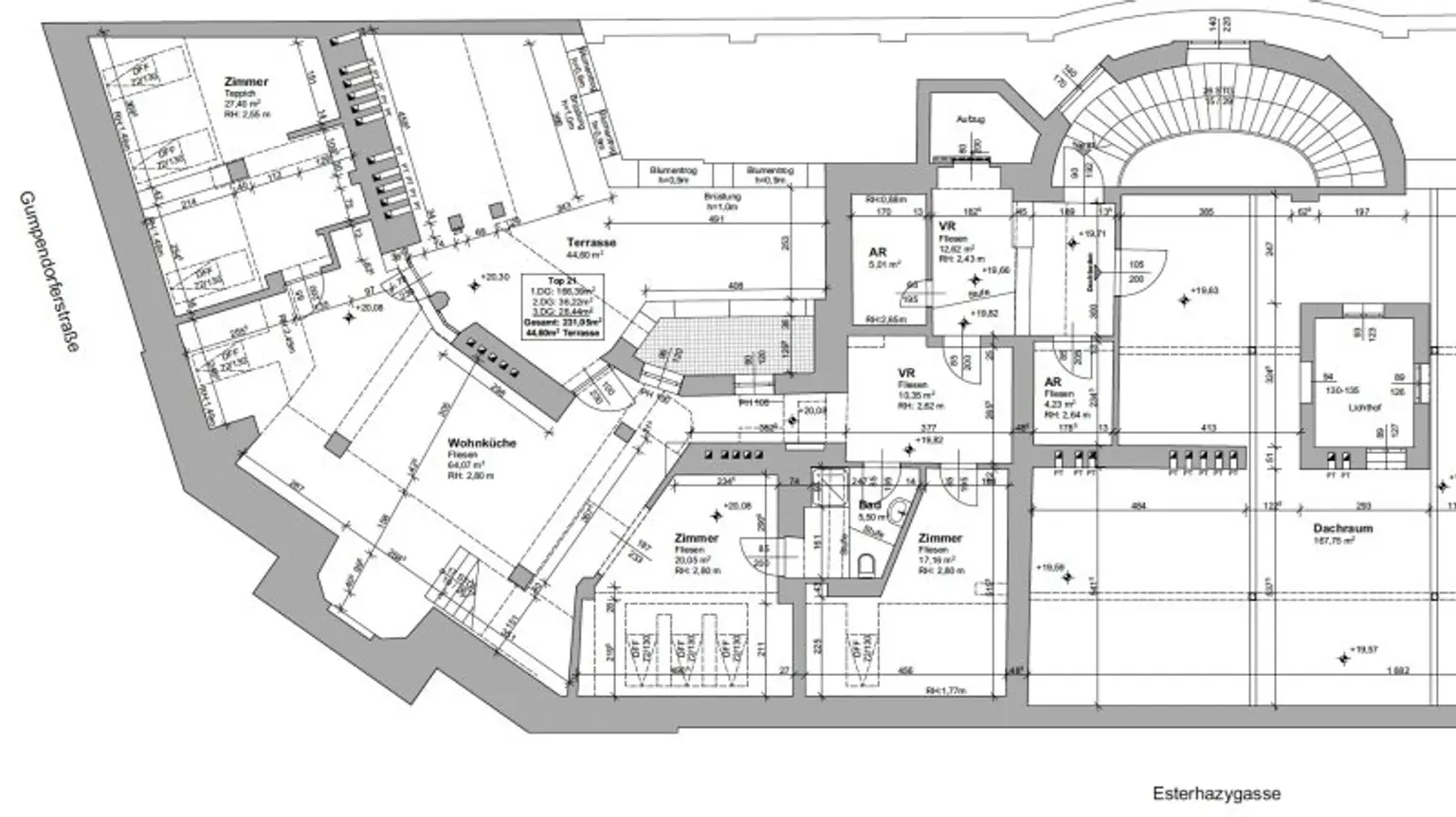Hier bleiben keine Wünsche offen - Exklusive Maisonette mit 44m² Terrasse nahe Naschmarkt zu mieten!