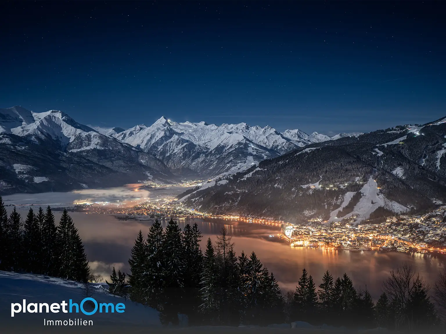 Mitterbergblick bei Nacht