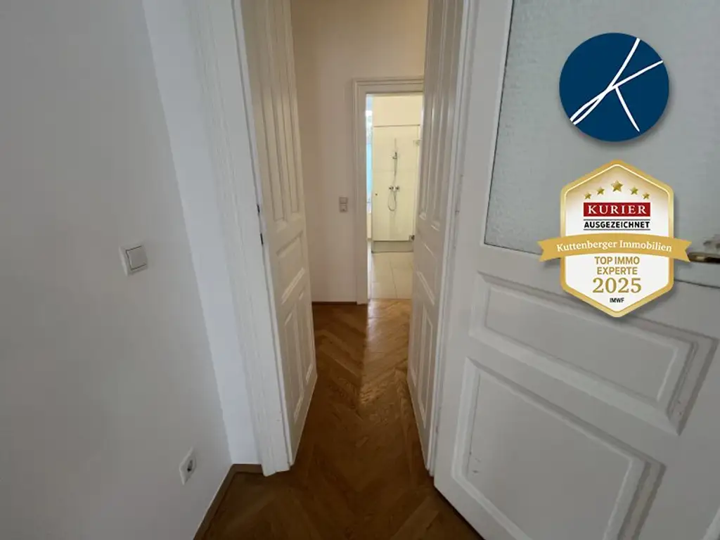 Nähe Stiftskirche (Mariahilfer Straße) U3 : Erstklassiges *Altbau-Juwel mit Balkon*