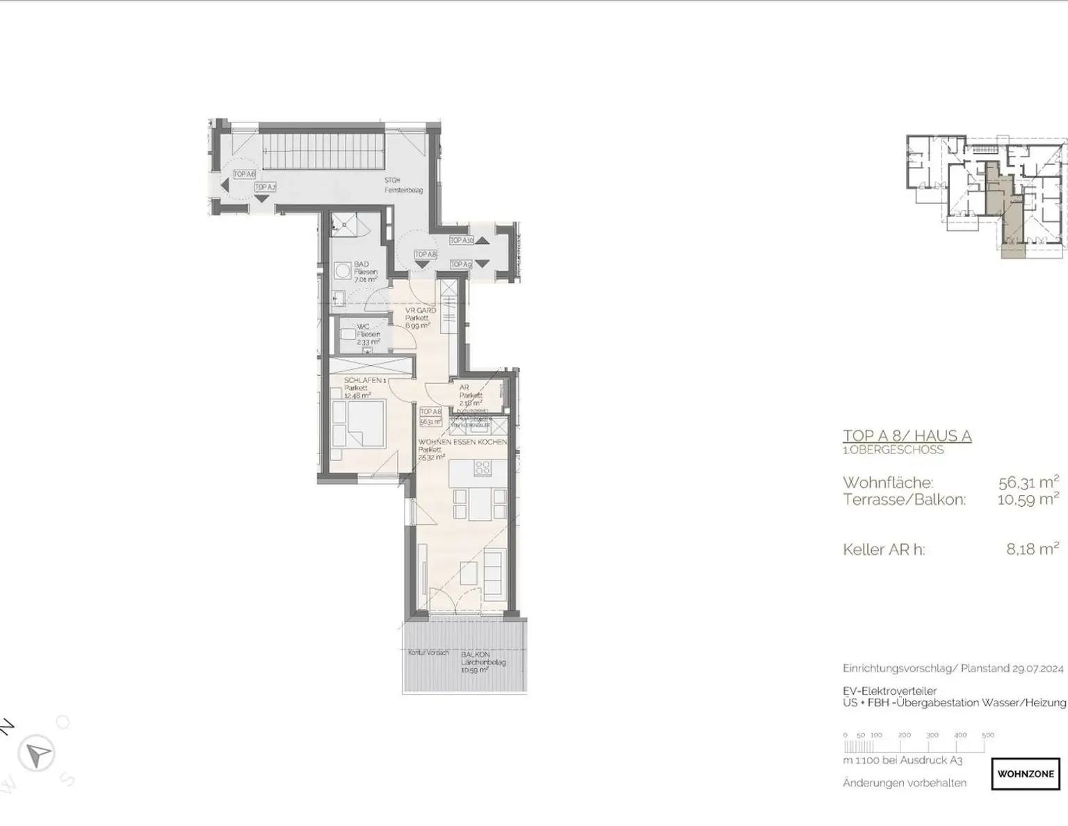 NEU am Grabensee | 2-Zimmerwohnung mit Balkon
