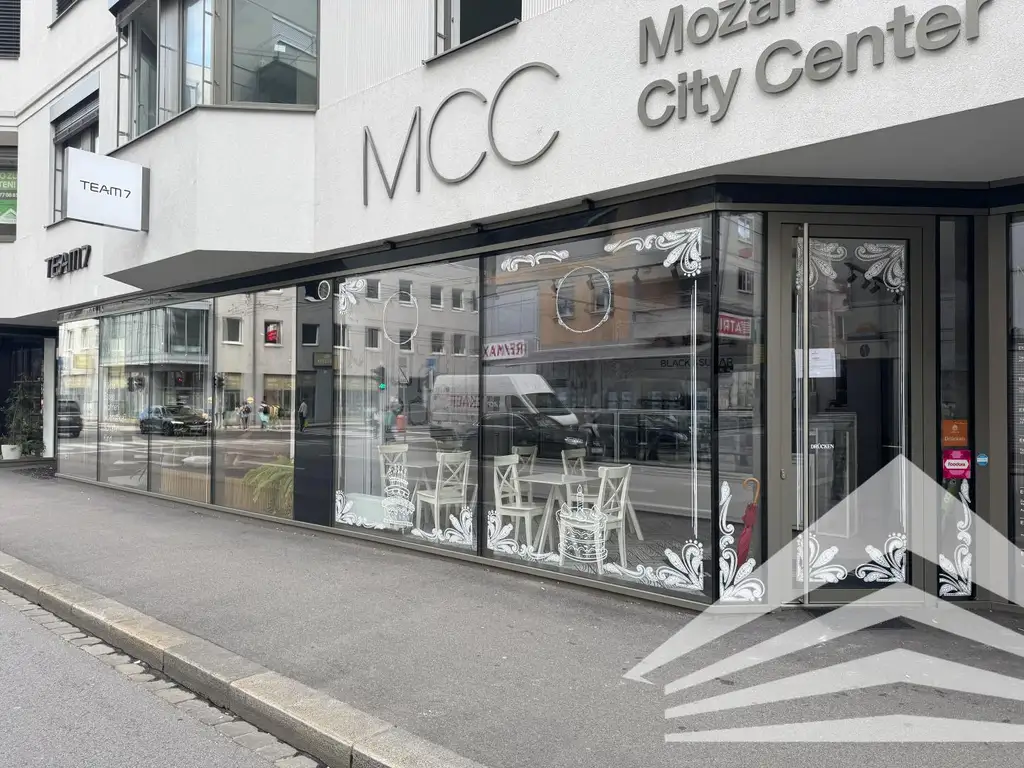 MOZARTSTRASSE - 64 m² Geschäfslokal mit großer Schaufensterfront in bester Innenstadtlage