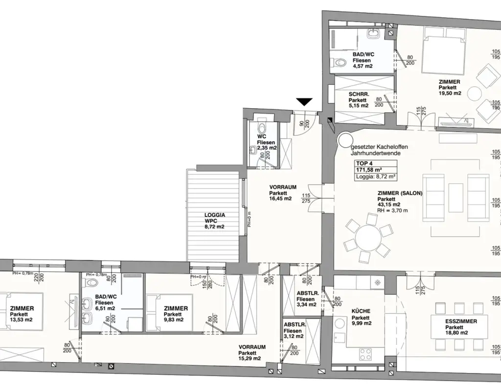 ++ CITY-LUXUS in 1070 ++ HOCHWERTIGE WOHNUNG mit LOGGIA & STIL