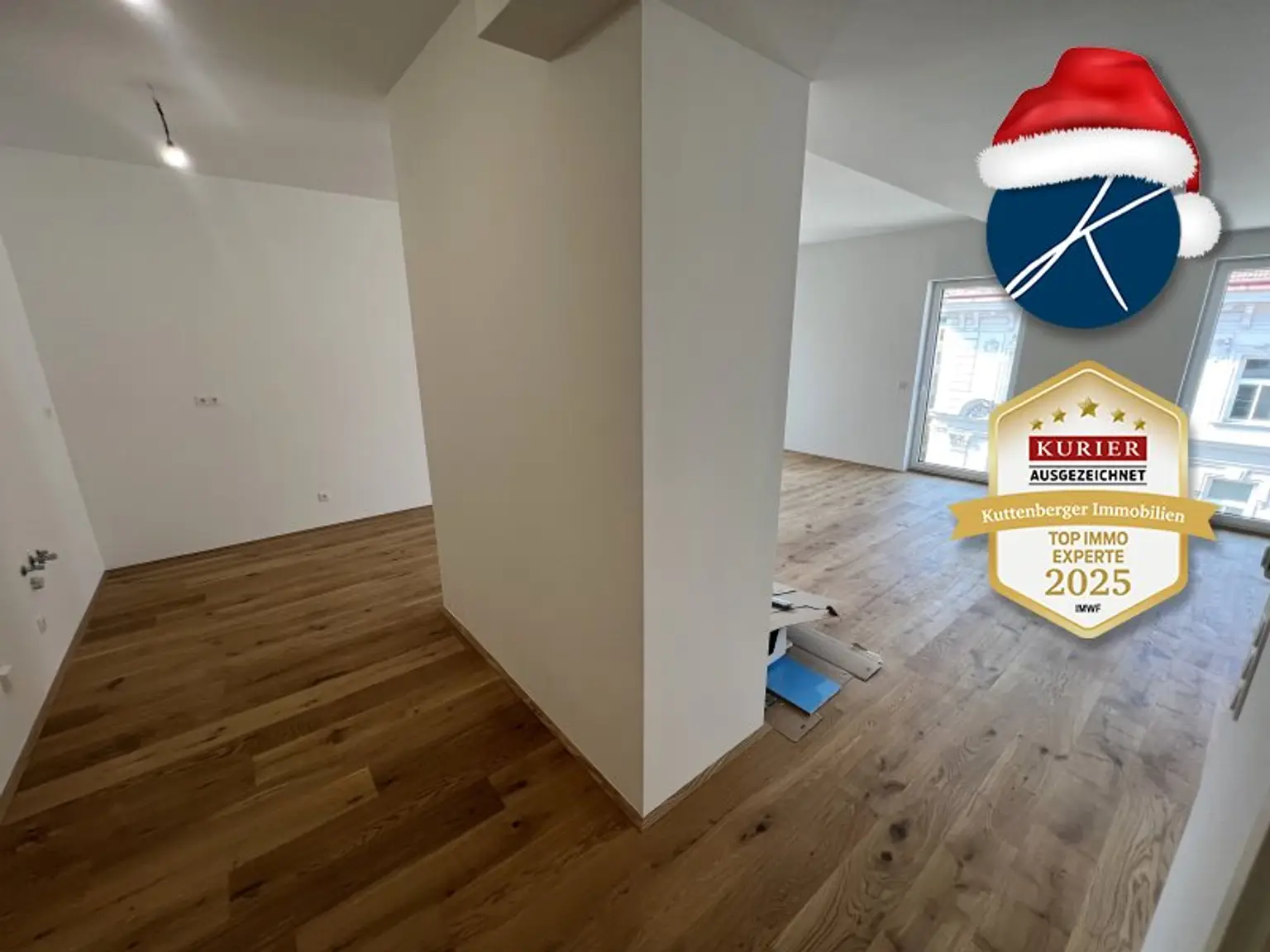 Wohn- und Küchenbereich kreisförmig begehbar