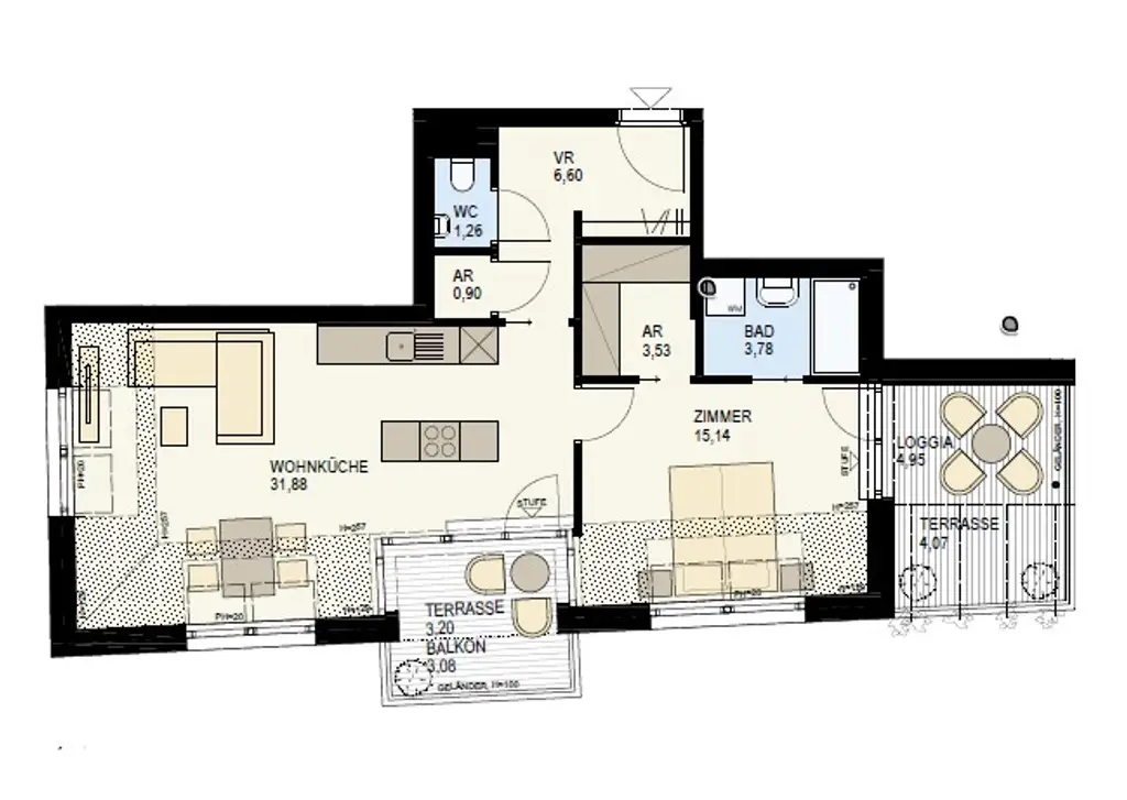 WOHNTRAUM: 2-ZIMMER WOHNUNG IM HERZEN VON DÖBLING