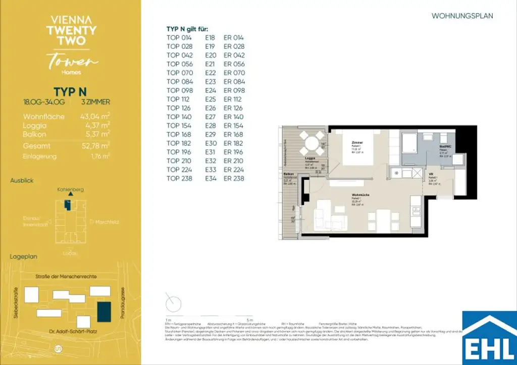 Exklusive 2-Zi.-Wohnung mit Loggia & Sauna bei der U1