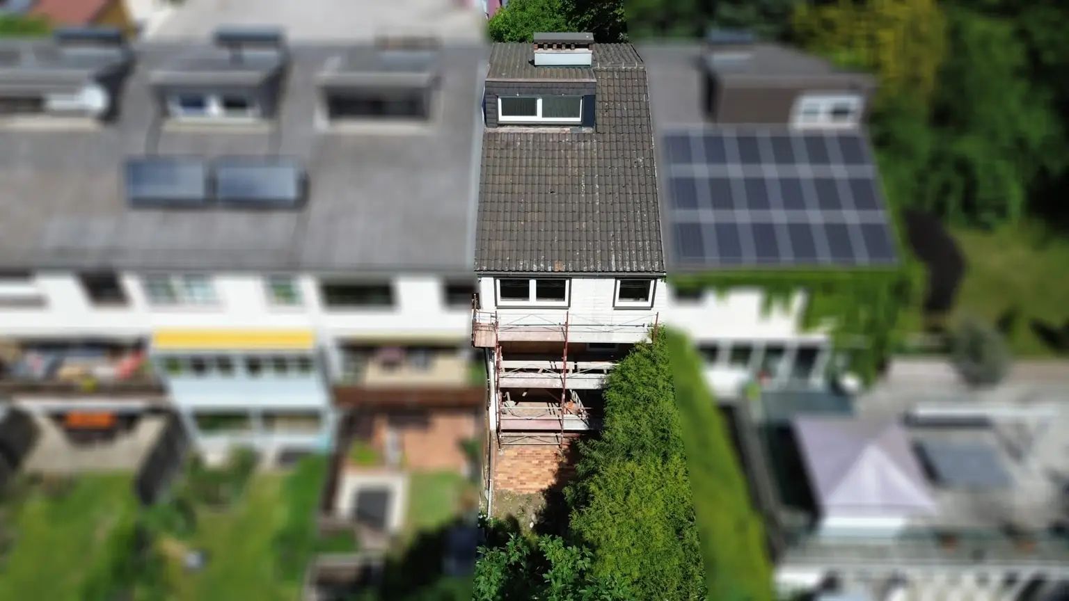 Drohnenfoto Garten