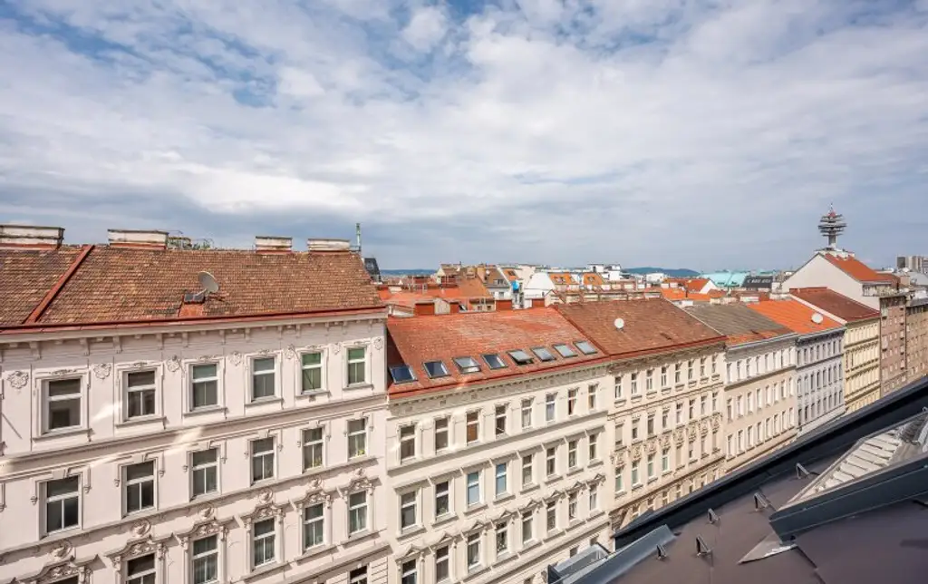 ++FonteFlats++ Außergewöhnlicher 4-Zimmer Dachgeschoss-ERSTBEZUG mit großartiger Dachterrasse