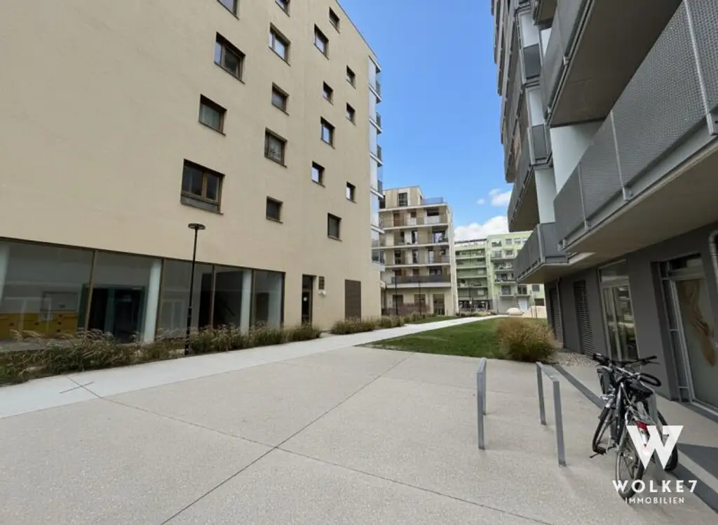 U2 Seestadt | Moderne 4-Zimmer-Eigentumswohnung im 7. Stock – mit großzügigen Freiflächen | Fußbodenheizung + Klima