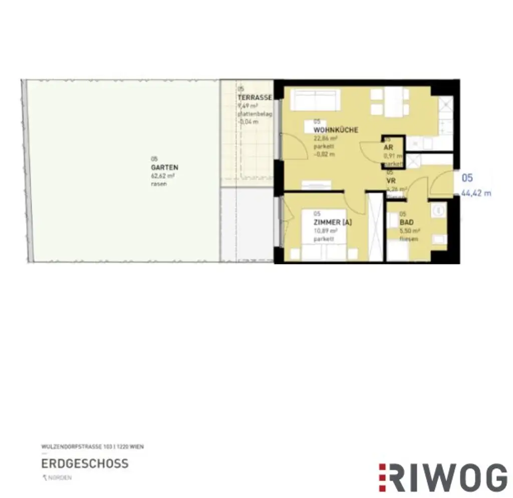 || 2-Zimmer Neubauwohnung mit großem Eigengarten und extra Terrasse ||