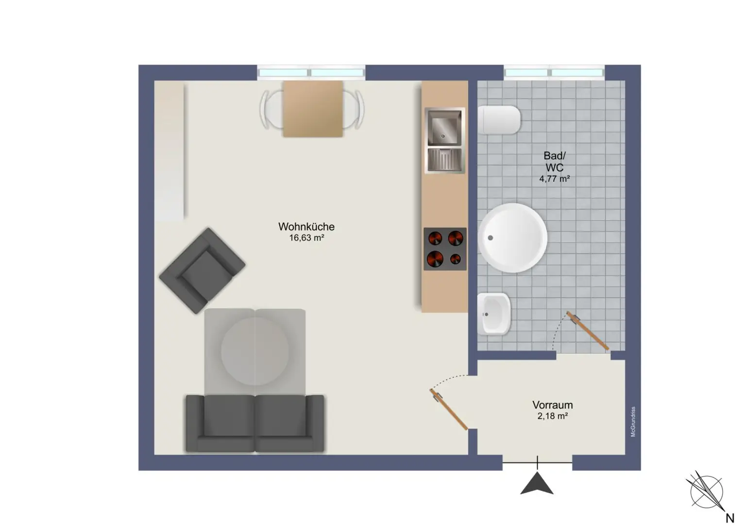 Lage, Lage, Lage! Gepflegte Kleinwohnung im Bezirk Jakomini!