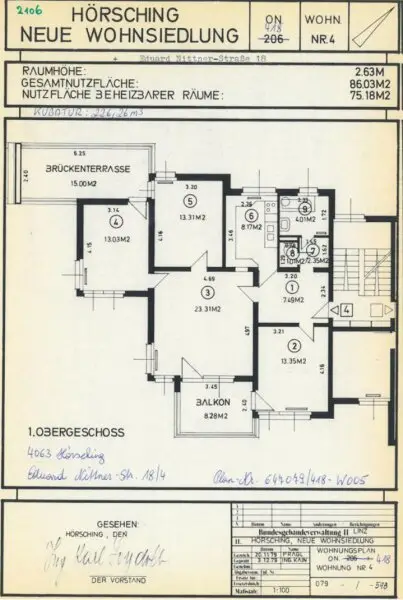 Familienfreundliche Wohnung mit Balkon, Terrasse und Grünblick in Hörsching