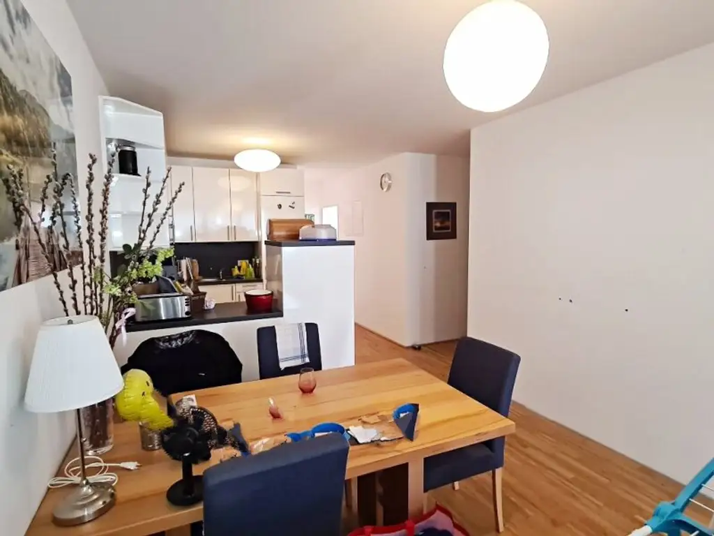 WAGRAMER STRASSE, sonnige 64 m2 Neubau mit 4 m2 Loggia, 3 Zimmer, Komplettküche, Wannenbad, Parketten, U1-Nähe