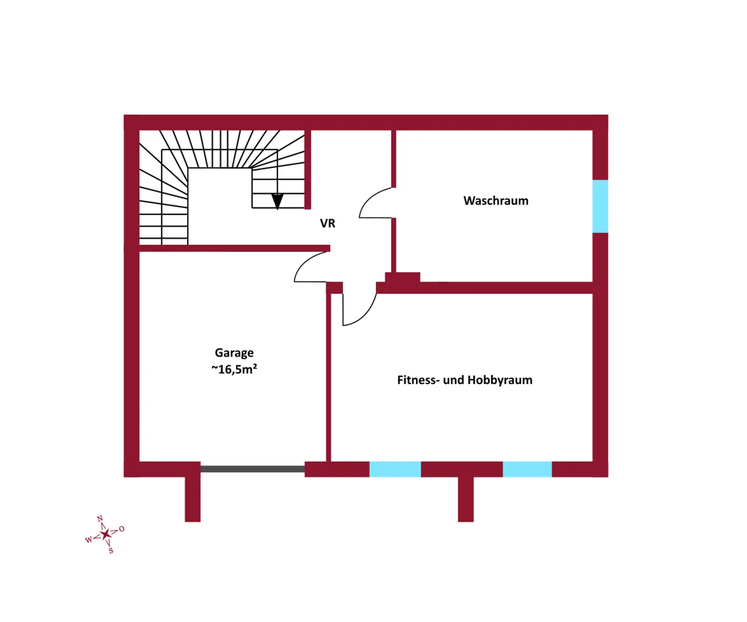 Südwest-Loggia mit Fernblick ins Grüne | Garage und Carport-Stellplatz | Absolute Ruhelage