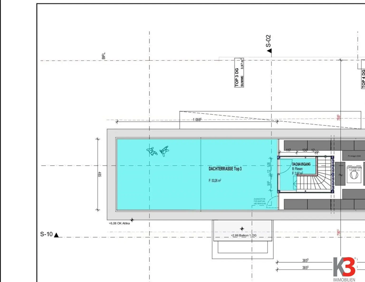 K3 - Maxglan - im Grünen - NEUBAU - 3 Zimmer - mit DACHTERRASSE und CARPORT zu verkaufen!!!