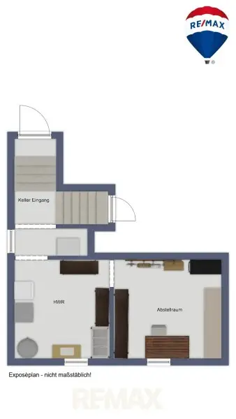 Exposèplan Teilunterkellerung