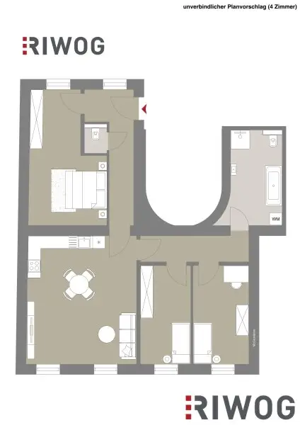 NÄHE 1. BEZIRK, DONAUKANAL UND AUGARTEN | Komplett hofseitige Altbauwohnung | Ideal auch zur WG-Nutzung | Rembrandtstraße