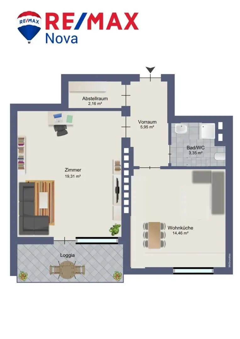Grundriss schematisch.