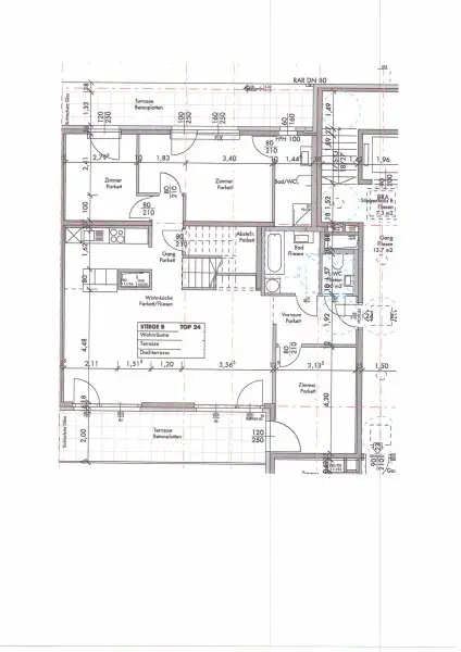 115 m² Penthouse mit 95 m² Terrassen – Top-Ausstattung, Sofortbezug