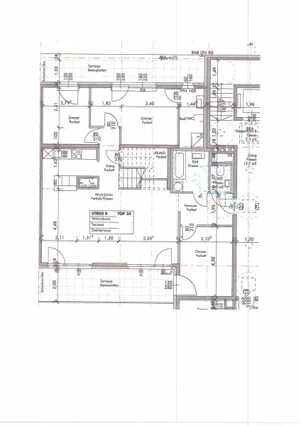 115 m² Penthouse mit 95 m² Terrassen – Top-Ausstattung, Sofortbezug