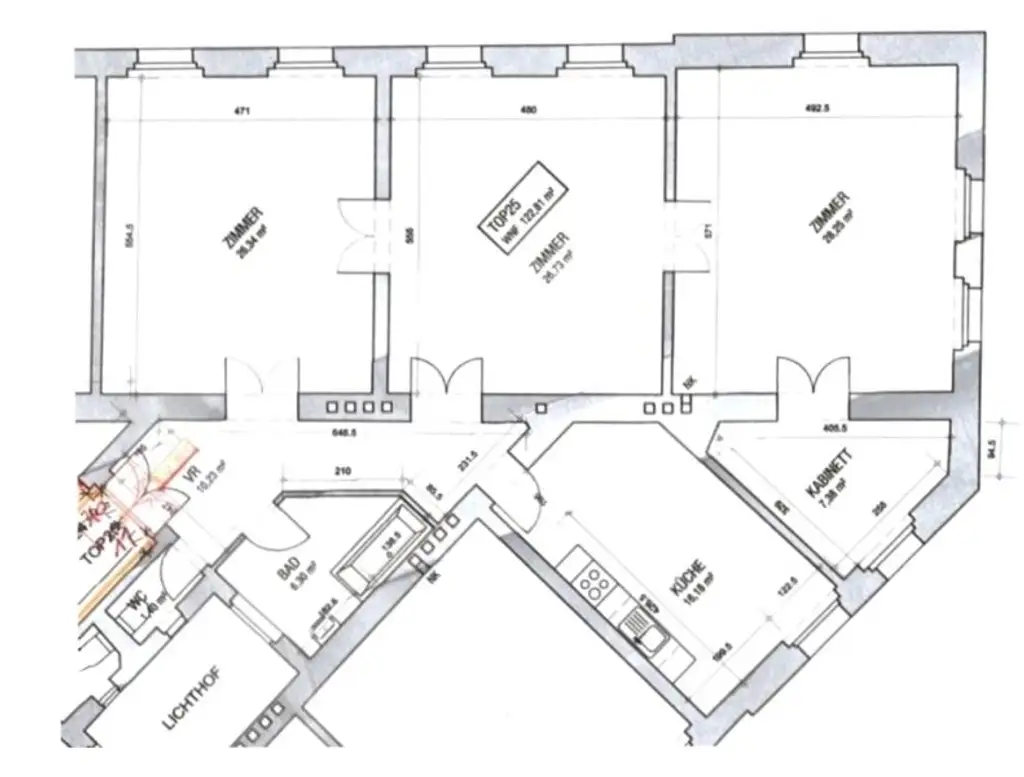 Lichtdurchflutete 4-Zimmer-Altbauwohnung in klassischem Gründerzeithaus in U-Bahn-Nähe