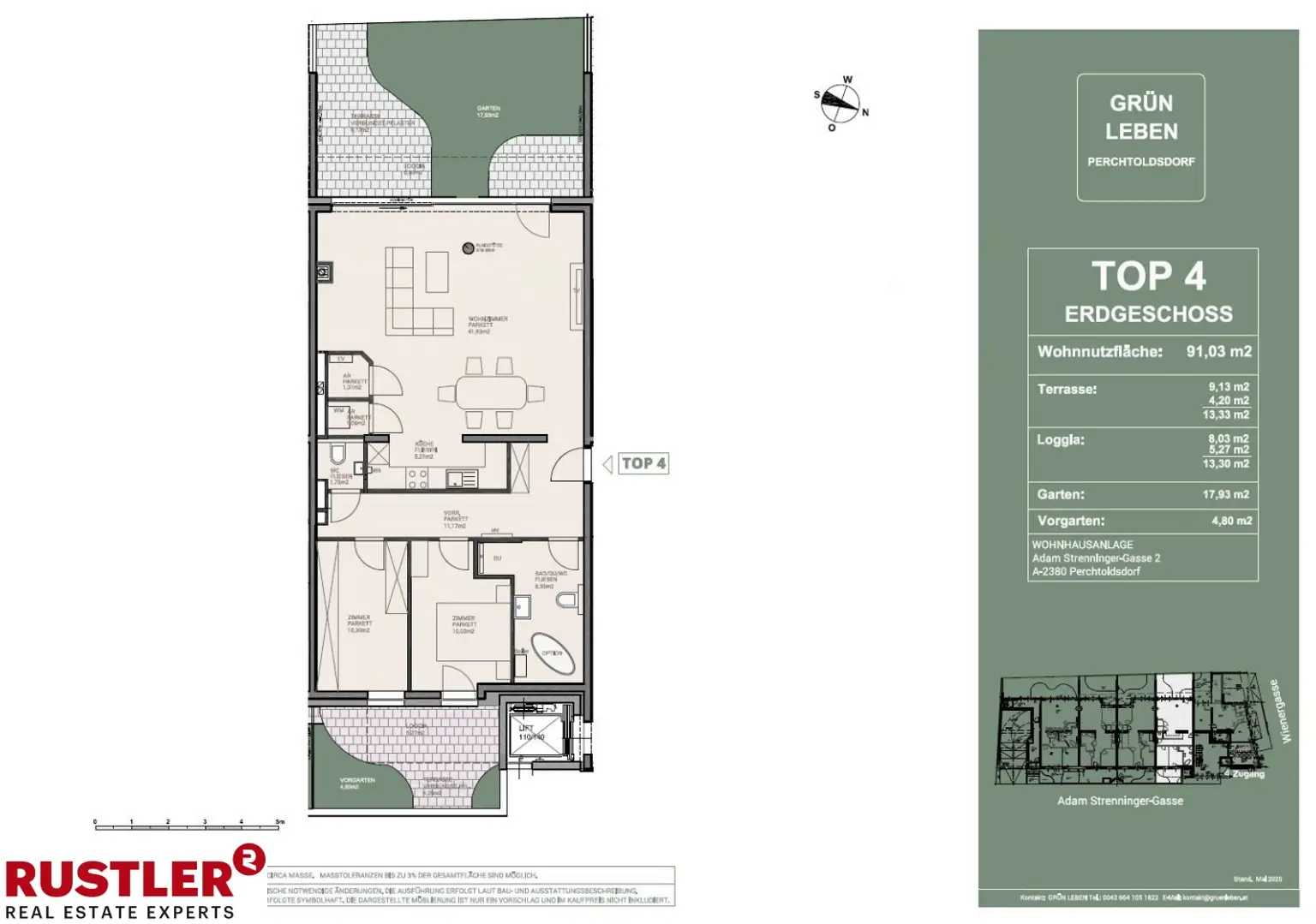 Großzügige 3-Zimmer-Gartenwohnung in Perchtoldsdorf