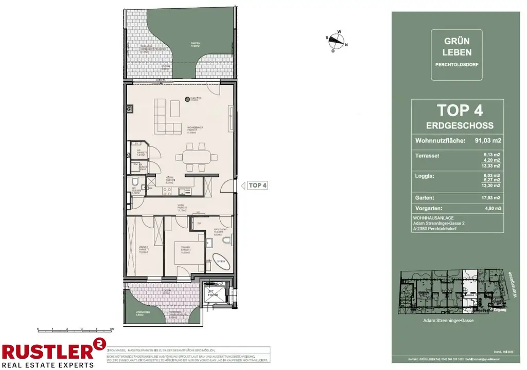 Großzügige 3-Zimmer-Gartenwohnung in Perchtoldsdorf
