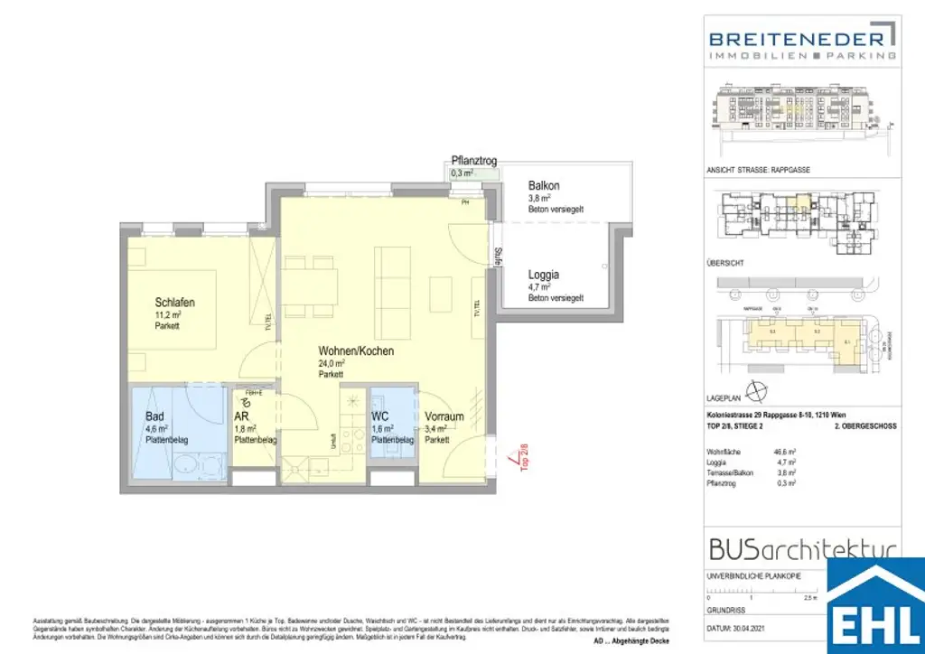 Wunderschöne 2-Zimmer-Wohnung mit perfekter Infrastruktur