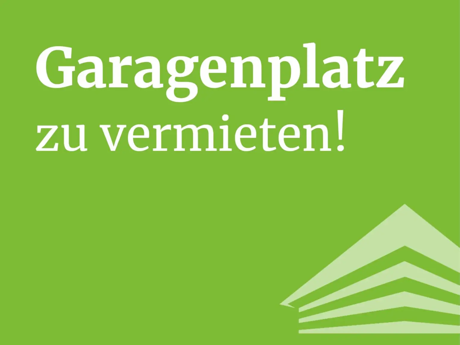 Garagenplatz zu vermieten